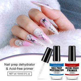 Limegirl Nail Base Glue Nail Adhesive Reinforcement Binders Liquid Matching Agent Desiccant Nail Primers Nail Prep Dehydrator - G92+G93