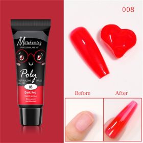 15ml a Piece Nail Crystal Fluorescent Extension Adhesive Without Paper Holder Painless Nail Extension Tool Phototherapy Nail Fluorescence Color Gel -