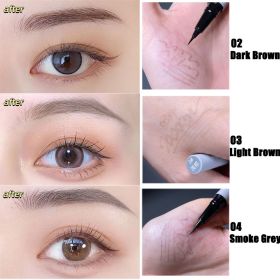 3/1 Pcs Liquid Wenkbrauw Tattoo Potlood 0.01Mm Ultra Dunne Kop Waterdichte Wenkbrauw Pen Zweet-Proof Gemakkelijk Om Kleur eye Cosmetische Make-Up - 3C