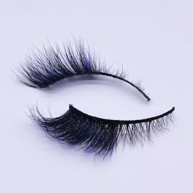 Newly Colorful Eyelashes Soft Mink Lashes Winged Thick Eyelash Handmade Curly Lashes Natural Long Lash For Eyelash Extension - M160-Z