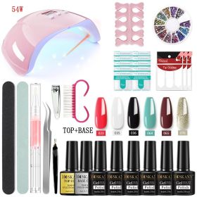 MOSKANY Professional Nail Set Nail Gel Kit With 120W/54W UV Nail Lamp And Nail Drill For All Drying Gel Nail Polish Manicure Set - YH04-3