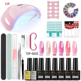 MOSKANY Professional Nail Set Nail Gel Kit With 120W/54W UV Nail Lamp And Nail Drill For All Drying Gel Nail Polish Manicure Set - YH04-5