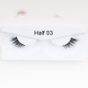 1Pair Mink Half Lashes Soft Thick Eye End Lengthening Faux Eyelashes Natural Long Handmade Eyelash Cross Curl 3D Lash For Makeup - 03