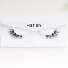 1Pair Mink Half Lashes Soft Thick Eye End Lengthening Faux Eyelashes Natural Long Handmade Eyelash Cross Curl 3D Lash For Makeup - 06