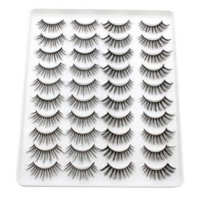 20 Pairs Mink Lashes Natural False Eyelashes Dramatic Volume Fake Lashes Soft Thick Long Eyelashes Wispy Makeup Extension 2022 - YP210