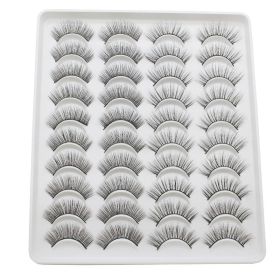 20 Pairs Mink Lashes Natural False Eyelashes Dramatic Volume Fake Lashes Soft Thick Long Eyelashes Wispy Makeup Extension 2022 - YP203