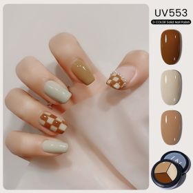 MAYCHAO Solid Color Nail Gel Polish Full Coverage Paint Gel DIY Nail Art Designs Soak Off UV LED Manicure Varnish Solid UV Gel - UV553