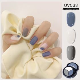 MAYCHAO Solid Color Nail Gel Polish Full Coverage Paint Gel DIY Nail Art Designs Soak Off UV LED Manicure Varnish Solid UV Gel - UV533