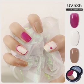 MAYCHAO Solid Color Nail Gel Polish Full Coverage Paint Gel DIY Nail Art Designs Soak Off UV LED Manicure Varnish Solid UV Gel - UV535