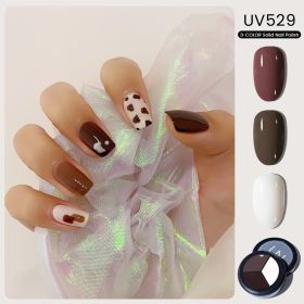 MAYCHAO Solid Color Nail Gel Polish Full Coverage Paint Gel DIY Nail Art Designs Soak Off UV LED Manicure Varnish Solid UV Gel - UV529