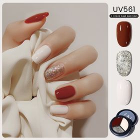 MAYCHAO Solid Color Nail Gel Polish Full Coverage Paint Gel DIY Nail Art Designs Soak Off UV LED Manicure Varnish Solid UV Gel - UV561