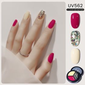 MAYCHAO Solid Color Nail Gel Polish Full Coverage Paint Gel DIY Nail Art Designs Soak Off UV LED Manicure Varnish Solid UV Gel - UV562