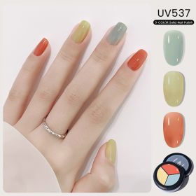 MAYCHAO Solid Color Nail Gel Polish Full Coverage Paint Gel DIY Nail Art Designs Soak Off UV LED Manicure Varnish Solid UV Gel - UV537