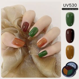 MAYCHAO Solid Color Nail Gel Polish Full Coverage Paint Gel DIY Nail Art Designs Soak Off UV LED Manicure Varnish Solid UV Gel - UV530