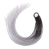 Braid Ponytail Wig Hair Extensions Pigtail Braid Nightclub Party Gradient Color Braid Hair Ring Hairpieces,Black to Grey Halloween Dress Up Cosplay -