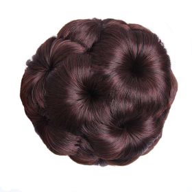 Womens Hair Chignon Curly Disk Updo Hairpieces Hair Bun Extensions Claw, Brown - Default