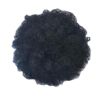 Afro Puff Drawstring Hair Bun Extension Short Synthetic Ponytail Clip On Kinky Drawstring Curly Hair Piece,Black - Default