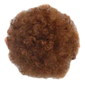 Afro Puff Drawstring Hair Bun Extension Short Synthetic Ponytail Clip On Kinky Drawstring Curly Hair Piece,Light Brown - Default