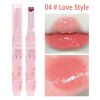 Jelly Mirror Lipstick Makeup Love Shape Waterproof Non-stick Cup Solid Lip Gloss Clear Long Lasting Moisturizing Lipstick Pen - B04 Love Style