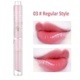 Jelly Mirror Lipstick Makeup Love Shape Waterproof Non-stick Cup Solid Lip Gloss Clear Long Lasting Moisturizing Lipstick Pen - D03 Regular Style