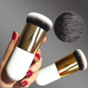 New Fashion Chubby Pier Foundation Brush Flat Cream Makeup Brushes Professional Cosmetic Brush highlight brush loose powder brus - Pink gold