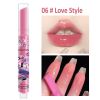 Jelly Mirror Lipstick Makeup Love Shape Waterproof Non-stick Cup Solid Lip Gloss Clear Long Lasting Moisturizing Lipstick Pen - A06 Love Style