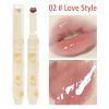 Jelly Mirror Lipstick Makeup Love Shape Waterproof Non-stick Cup Solid Lip Gloss Clear Long Lasting Moisturizing Lipstick Pen - B02 Love Style