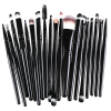 20Pcs Makeup Brushes Set Professional Plastic Handle Soft Synthetic Hair Powder Foundation Eyeshadow Make Up Brushes Cosmetics - Purple