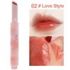 Jelly Mirror Lipstick Makeup Love Shape Waterproof Non-stick Cup Solid Lip Gloss Clear Long Lasting Moisturizing Lipstick Pen - E02