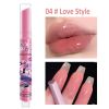 Jelly Mirror Lipstick Makeup Love Shape Waterproof Non-stick Cup Solid Lip Gloss Clear Long Lasting Moisturizing Lipstick Pen - A04 Love Style