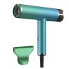 Foldable Hair Dryer Blower Electric Negative Ion Blower Mini Folding Lightweight Hair Blower Quiet Quick Dryer Home Travel - Green