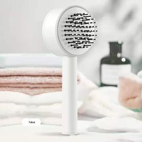 3D Air Cushion Massager Brush With Retractable Bristles Self Cleaning Hair Brush Massage One-key Self-cleaning Hair Brush Anti-Static Airbag Massage C