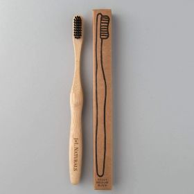 Bamboo Toothbrush (Duo) - Black - White