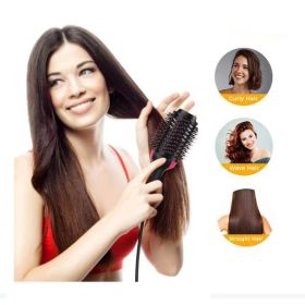 3-in-1 Hair Dryer Styler & Volumizer Brush - Salon-quality results in one tool! - black