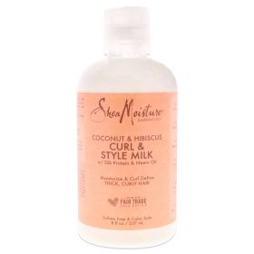 Coconut Hibiscus Curl Style Milk by Shea Moisture for Unisex - 8 oz Cream - Unisex - 8 oz