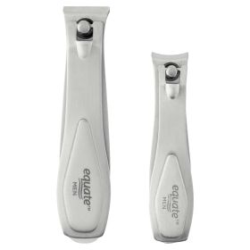 Equate Men Stainless Steel Nail Clippers Twin Pack - Equate