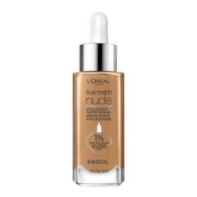 L'Oreal Paris True Match Hyaluronic Tinted Serum Foundation, Medium Tan, 1 fl oz - L'Oreal Paris