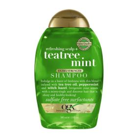 OGX Extra Strength Refreshing Scalp + Teatree Mint Nourishing Daily Shampoo, 13 fl oz - OGX