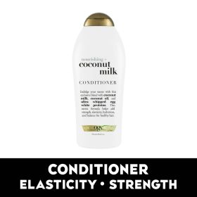 OGX Nourishing + Coconut Milk Moisturizing Daily Conditioner with Egg White Protein, 25.4 fl oz - OGX