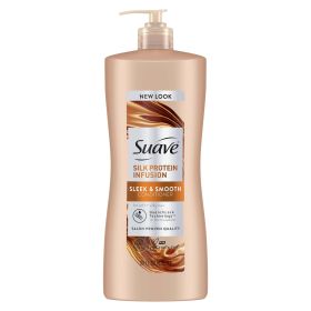 Suave Silk Protein Infusion Sleek and Smooth Conditioner for Soft;  Silky Hair;  28 fl oz - Suave