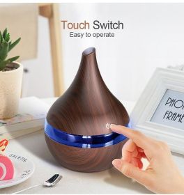 EQS - LED Essential Oil Diffuser - Deep wood grain - USB