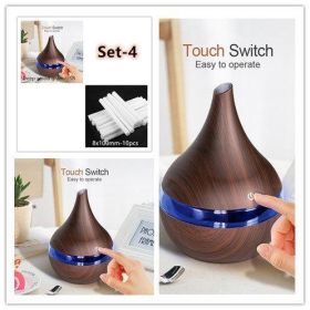 EQS - LED Essential Oil Diffuser - Set 6 - USB