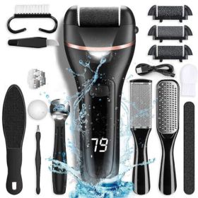 Professional Electric Foot Grinder File Callus Dead Skin Remover Pedicure Tool - Black