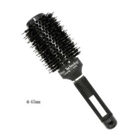 4 Sizes Nano Boar Bristle Ceramic Hair Round Brush Ionic Alunimum - Gray