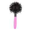 3d Round Hair Brushes Comb Salon Make Up 360 Degree Ball Blow Drying - Black