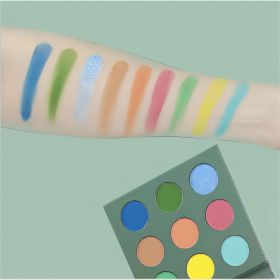 9-Color Summer Oil Painting Garden Eyeshadow Palette Makeup Palette for Eyes Cruelty-Free - 9colors