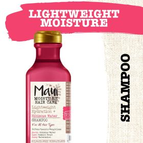 Maui Moisture Lightweight Hydration + Hibiscus Water Shampoo for Daily Moisture, 13 fl oz - Maui Moisture