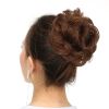 Messy Hair Bun Donut Hairpieces Updo Elastic Chignon Extension for Womens, Light Brown - Default