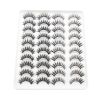 20 Pairs Mink Lashes Natural False Eyelashes Dramatic Volume Fake Lashes Soft Thick Long Eyelashes Wispy Makeup Extension 2022 - 2207