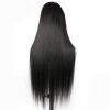 Glueless Transparent HD 4*4 Frontal 4x4 Lace Front Brazilian Real Human Hair Yaki Kinky Straight Closure Wig For Black Women - 16 Inches (403mm) (+$14